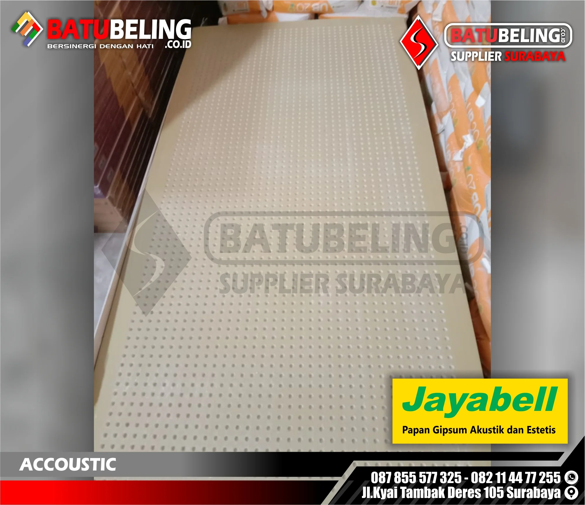 Supplier Plafon Akustik No 1 di Jawa Timur 2 jayabell r15 no 1 a https://www.suppliersurabaya.com/supplier-plafon-akustik-no-1/ Supplier Plafon Akustik No 1 di Jawa Timur supplier plafon akustik October